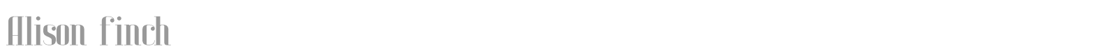 Alison Finch font preview